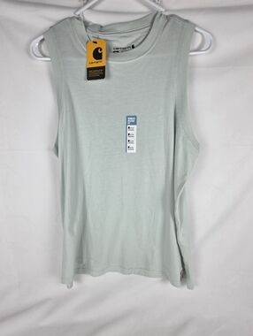 Carhartt Tencel‎ Women's Relaxed Fit Tank Top Size M Sleeveless Dew Drop